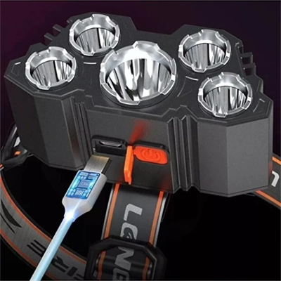150W 5 LED Ultra Güçlü Kafa Lambası
