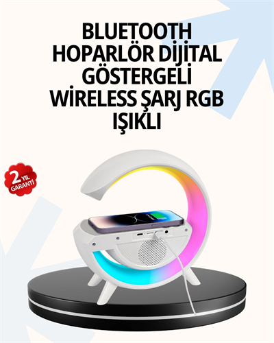 15W Hızlı Şarj Destekli LED Atmosfer Işığı ve Alarm Fonksiyonlu Lamba