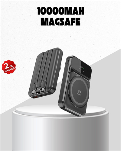15W Kablosuz Şarj Özellikli 10000 mAh Powerbank –  Type-C Hızlı Şarj