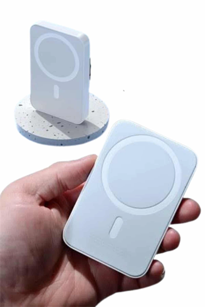 15W MagSafe Uyumlu Manyetik Kablosuz Powerbank 5000 mAh