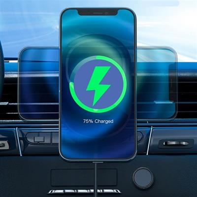 15w Mıknatıslı Takılabilen Hızlı Şarj Tüm Cihaz Ve Araçlara Uyumlu Araç İçi Şarj Cihazı (3936)