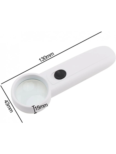 15x Çok Fonksiyonlu 2 Led Işıklı Taşınabilir El Büyüteç