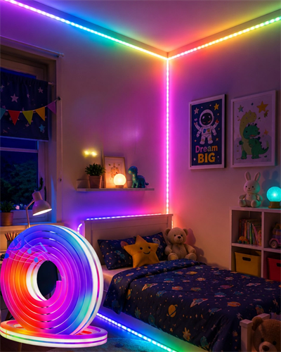 16 Milyon Renk RGB Neon Şerit Led İç ve Dış Mekan Dekor Işığı