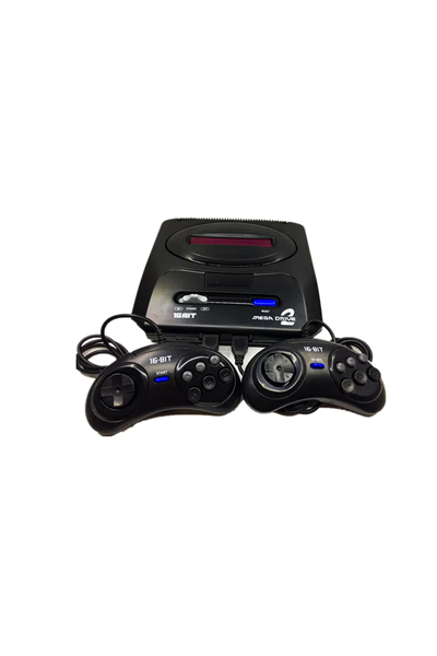 16-bit çift kollu retro oyun konsolu 48 yüklü oyunlu beyaz bluetoothsuz - Elektronik