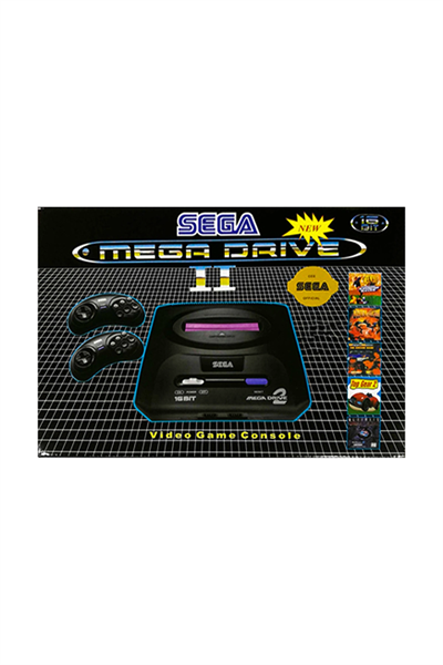 16-bit çift kollu retro oyun konsolu 48 yüklü oyunlu beyaz bluetoothsuz - Elektronik