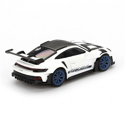 1/64 Porsche 911 (992) GT3 RS Weissach Package White with Indigo Blue
