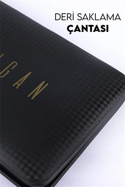 Deri Çantalı 17 Parça Manikür Çelik Set