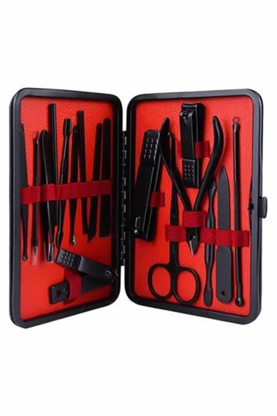 17 Parça Manikür Pedikür Seti El Ayak Bakım Seti Tırnak Makası Törpü