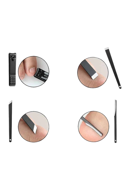 17 Parça Manikür Seti Taşınabilir Özel Çantalı El ve Ayak Bakımı Tırnak Batığı Temizleme