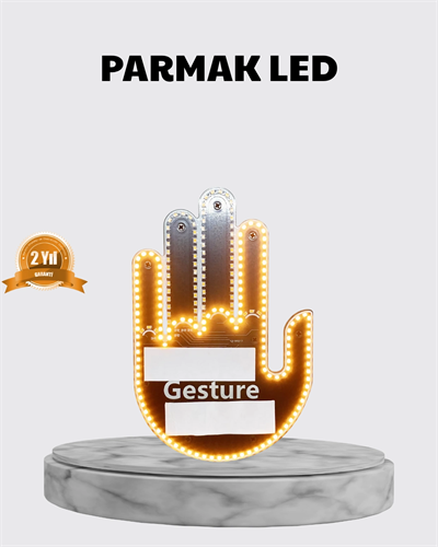 176 LED’li Amber Trafik Uyumlu Sinyal Işığı – El Hareketiyle Kontrol