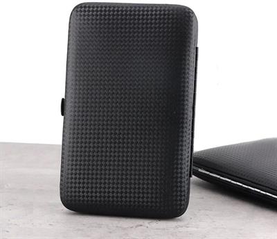 18 Parça Manikür Pedikür Set Kutusu Çelik Deri Çantalı Bakım Seti (3936)