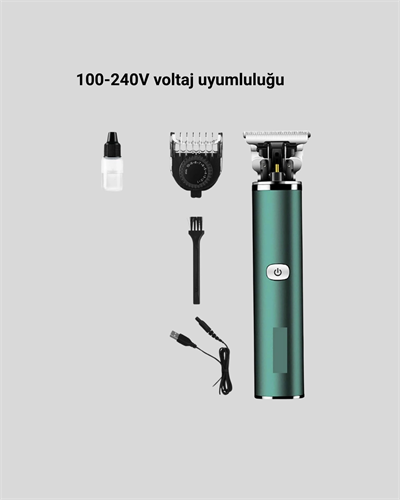 180 Dakika Kullanım Süreli Şarjlı Tıraş Makinesi – Hızlı Şarj, USB Girişli, Yüksek Kapasiteli