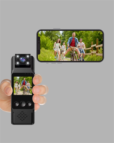 180 Derece Dönebilen Mini Kamera Full HD TFT Ekran Hareket Sensörlü