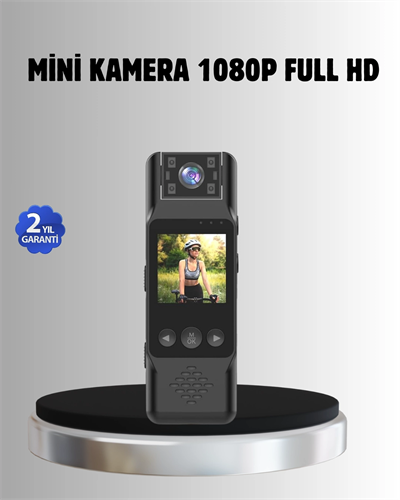 180° Döner Lensli Mini Kamera 1080P Full HD Hareket Algılama 1200mAh