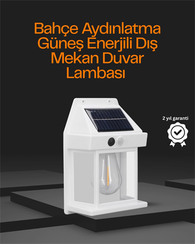 1800 mAh Pilli Solar Duvar Aydınlatma