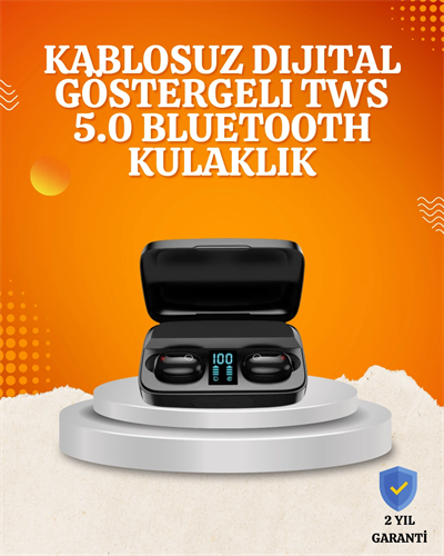 1800 mAh Güçlü Şarj Kutusu ile Bluetooth Kulaklık Seti