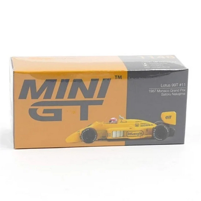 1987 Monaco GP Satoru Nakajima Lotus 99T 1/64 Olcek Model Arac - Tekli Kutu BX-313346