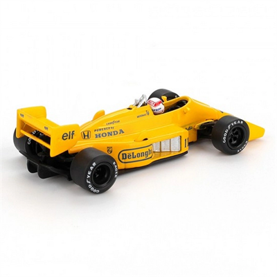 1987 Monaco GP Satoru Nakajima Lotus 99T 1/64 Olcek Model Arac - Tekli Kutu BX-313346