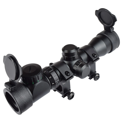 2-6x28 Zoomlu Av Tüfeği Dürbünü Hedef Çizgili Çift Işıklı