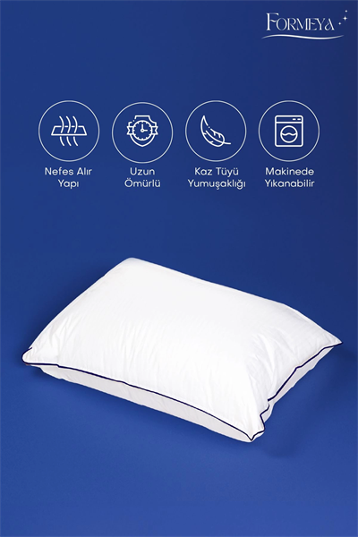 2 Adet Climate Nano Jel Yastık Otel Yastığı 50x70 cm %100 Pamuk Dış Kumaş