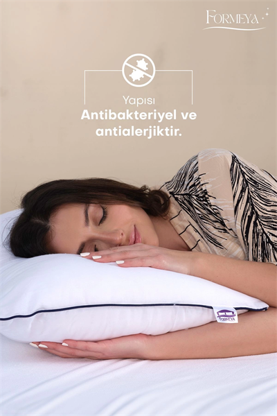 2 Adet Climate Nano Jel Yastık Otel Yastığı 50x70 cm %100 Pamuk Dış Kumaş