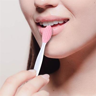 2 Adet Dudak Fırçası Peeling Etkili Gözenek Siyah Nokta Temizleyici Akne Giderici Çift Yönlü Fırça (3936)