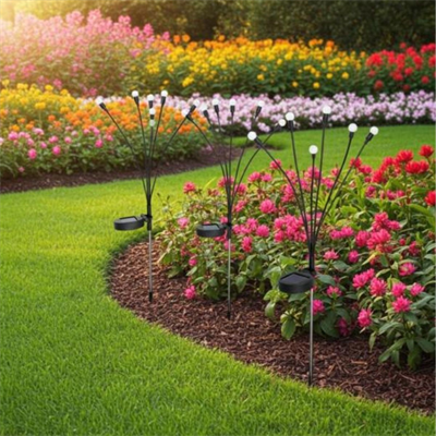 2 Adet Güneş Enerjili Plastik Bahçe Lambası – LED Dış Mekan Top Aydınlatma, Otomatik Açılıp Kapanan Solar Işık