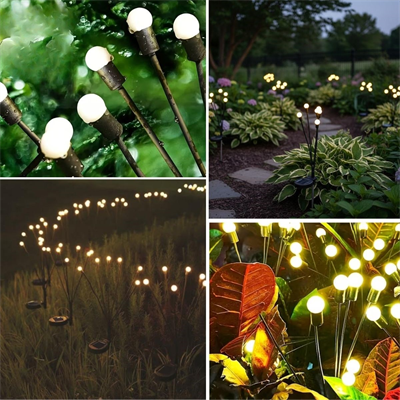 2 Adet Güneş Enerjili Plastik Bahçe Lambası – LED Dış Mekan Top Aydınlatma, Otomatik Açılıp Kapanan Solar Işık