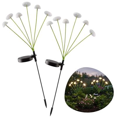 2 Adet Plastik Mantar Solar Bahçe Lambası – Güneş Enerjili LED Dış Mekan Aydınlatma, Otomatik Sensörlü Dekoratif Bahçe Işığı (3936)