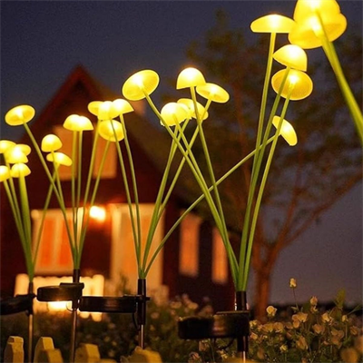 2 Adet Plastik Mantar Solar Bahçe Lambası – Güneş Enerjili LED Dış Mekan Aydınlatma, Otomatik Sensörlü Dekoratif Bahçe Işığı