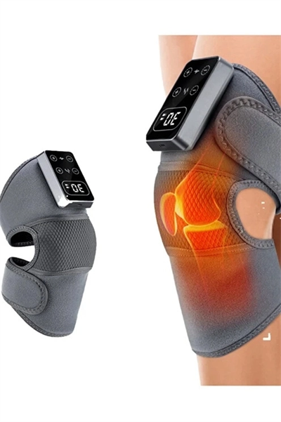 2 Adet Şarjlı Isıtmalı Diz Masaj Aleti – Titreşimli Fizyoterapi Dizlik | Diz Omuz Kol Bacak