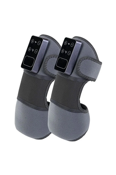 2 Adet Şarjlı Isıtmalı Diz Masaj Aleti – Titreşimli Fizyoterapi Dizlik | Diz Omuz Kol Bacak