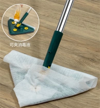 2 Bezli Üçgen Çek Çekli Mop Islak Mendil Uyumlu