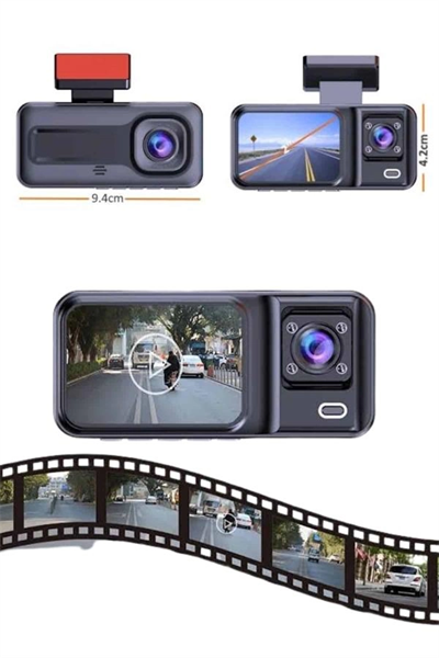 2 İnç Araç İçi Kameralı Ekran 1080P Full HD Kaliteli Hafıza Kart Destekli