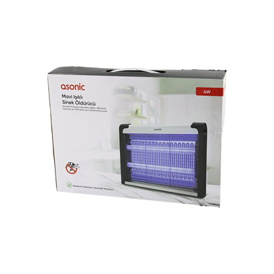2 Ledli Sinek Öldürücü Cız Makine 4w - 2000v 30m2 Etkinlik Alanı As-a28 Bx40