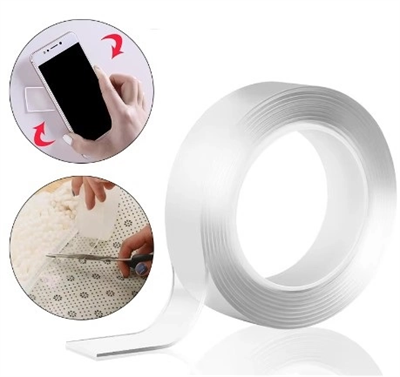 2 Metre 2 Cm Çift Taraflı Şeffaf Bant Bx40