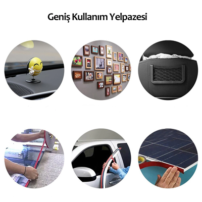 2 Metre Güçlü Yapışkanlı Çift Taraflı Slikon Pratik Şeffaf Bant Bx40