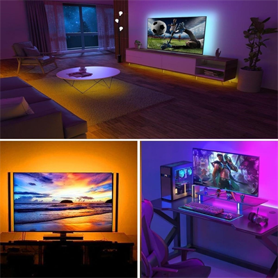 2 Metre Kumandalı USB LED Şerit Işık – Renk Ayarlı Dekoratif Ortam ve Ambiyans Aydınlatması