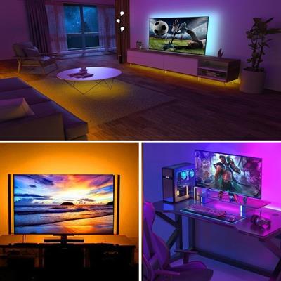 2 Metre Kumandalı USB LED Şerit Işık – Renk Ayarlı Dekoratif Ortam ve Ambiyans Aydınlatması (3936)