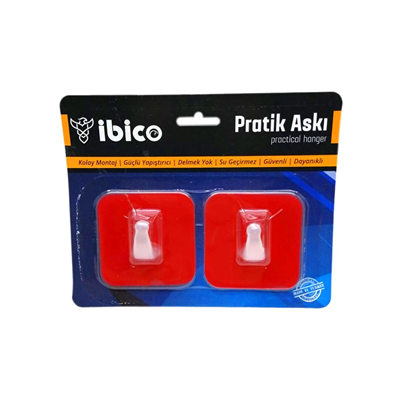 2 Parça  Pratik Yapışkan Askı Bx40