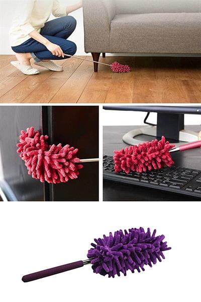 2 li Set Mikrofiber Teleskobik Toz Alma -Antistatik Toz Püskülü Duster (3936)