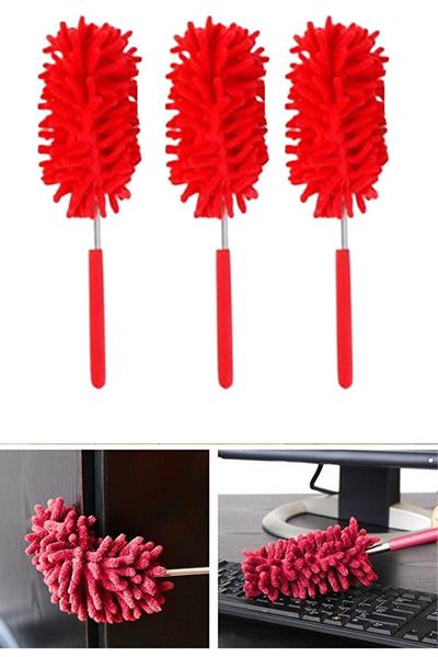 2 li Set Mikrofiber Teleskobik Toz Alma -Antistatik Toz Püskülü Duster (3936)