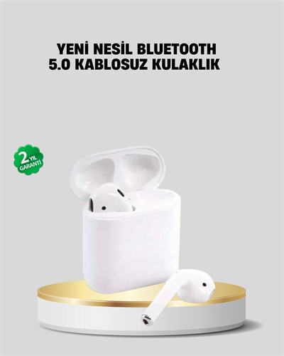 2. Nesil Bluetooth 5.0 Kablosuz Kulaklık Su Geçirmez HD Ses
