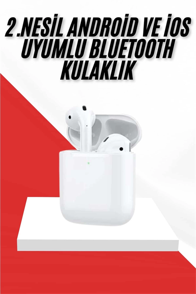 2. Nesil Bluetooth Android ve İOS Uyumlu Kablosuz Kulaklık Çağrı Cevaplama