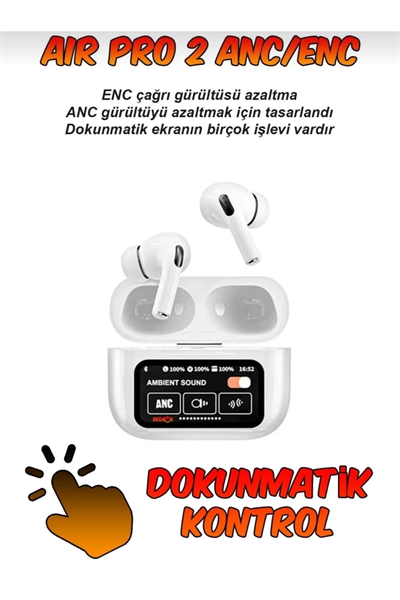 2. Nesil Pro 2 Kulaklık ANC Mod Özellikleri Aktif Ios Android Uyumlu Wireless Şarjlı