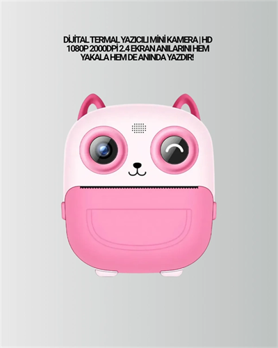 2.4” Ekranlı Mini Kamera – 1080p Kayıt + Mürekkepsiz Yazdırma