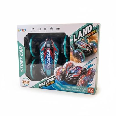 2.4 GHZ ÇİFT TARAFLI SUDA VE KARADA GİDEN KUMANDALI ARABA