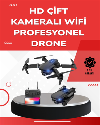 2.4G 4CH Katlanabilir Drone 100 Metre Uçuş Mesafeli