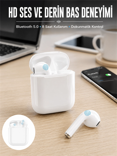 2.Nesil TWS Bluetooth Kulaklık Yüksek Ses Kaliteli Yeni Nesil