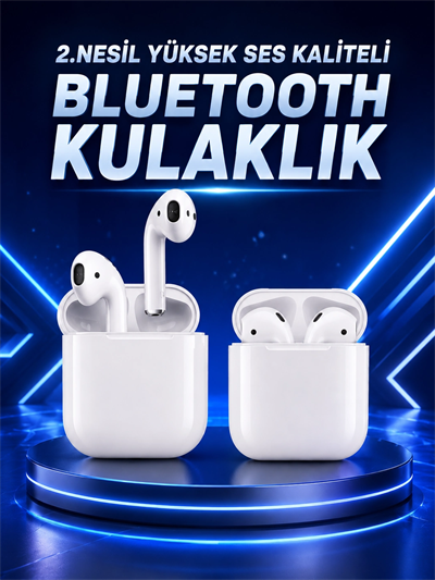 2.Nesil Yeni Model TWS Bluetooth Kulaklık Dokunmatik Kontrol Yüksek Ses Kaliteli